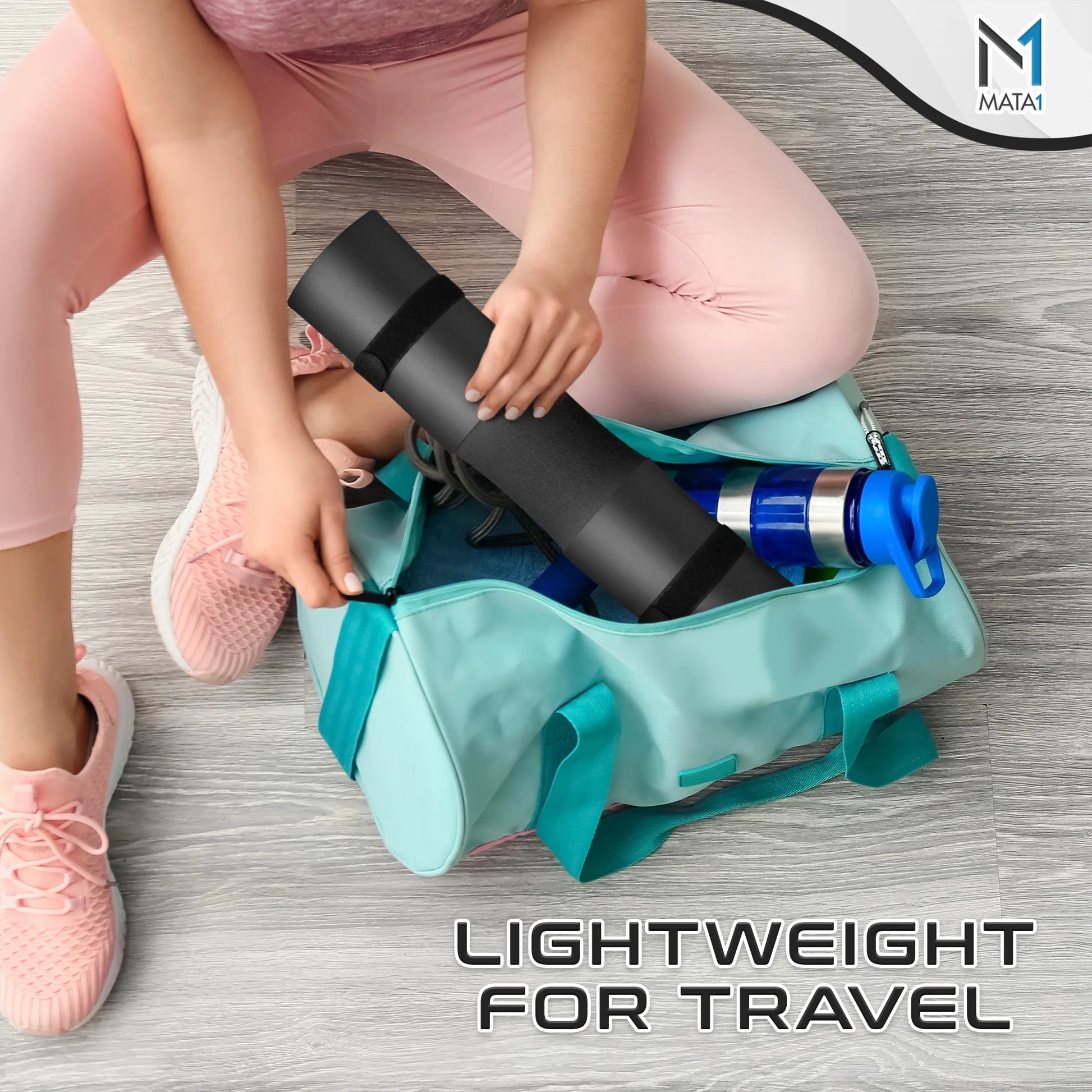 Gym Foam Barbell Pad for Hip Thrust, Squat & Lunges, Black 17X3.5 Inch by -Usa