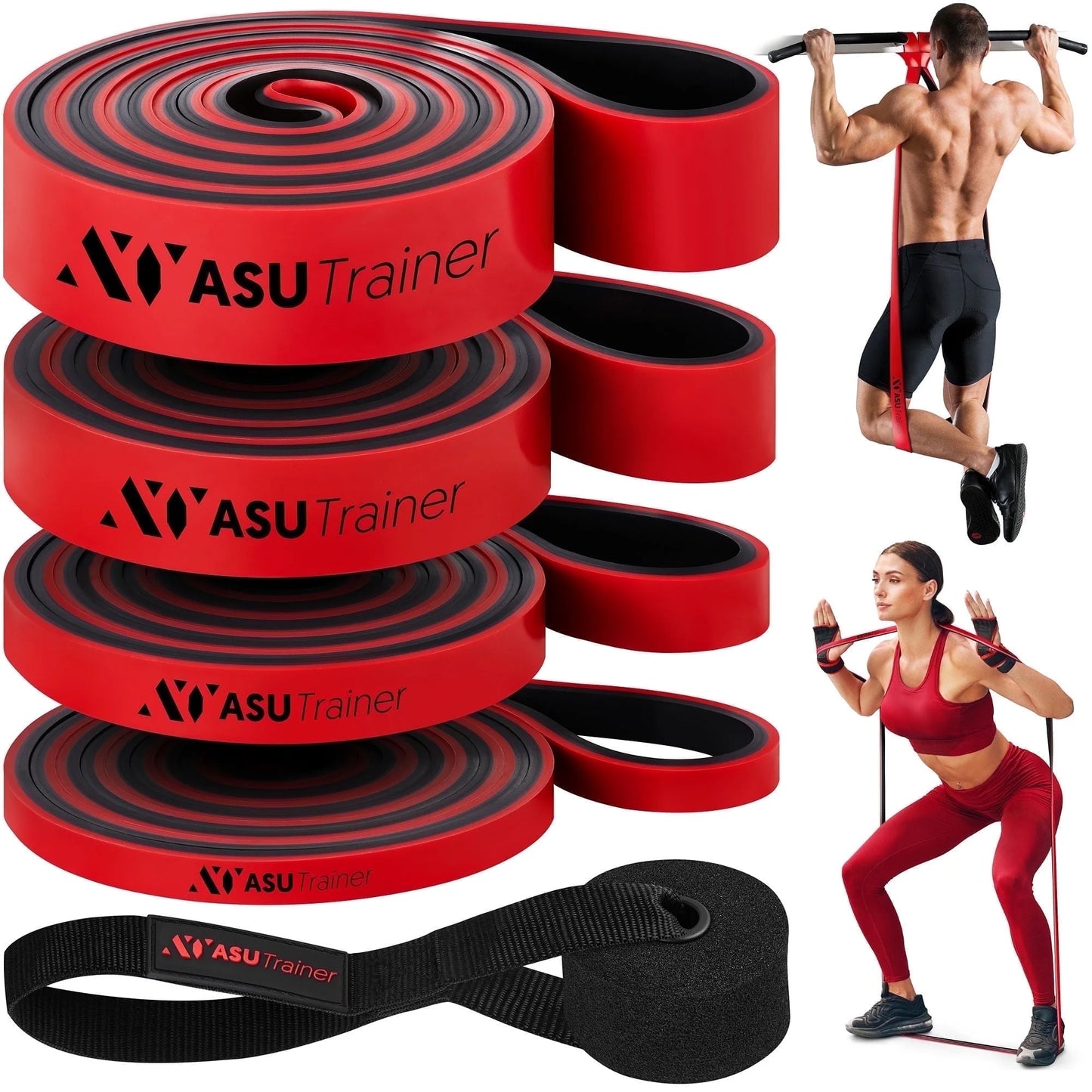 Resistance Bands Pull up Assist Workout Bands Stretch Bands for Exercise Set of 4