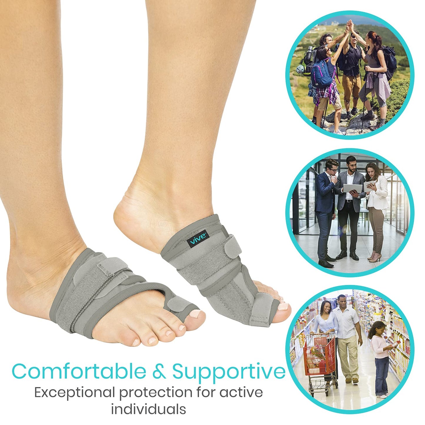 Bunion Brace Big Toe Corrector Straightener with Splinthallux Valgus Pad Joint Pain Relief, Alignt Treattorthopedic Sleeve Foot Wrap Support