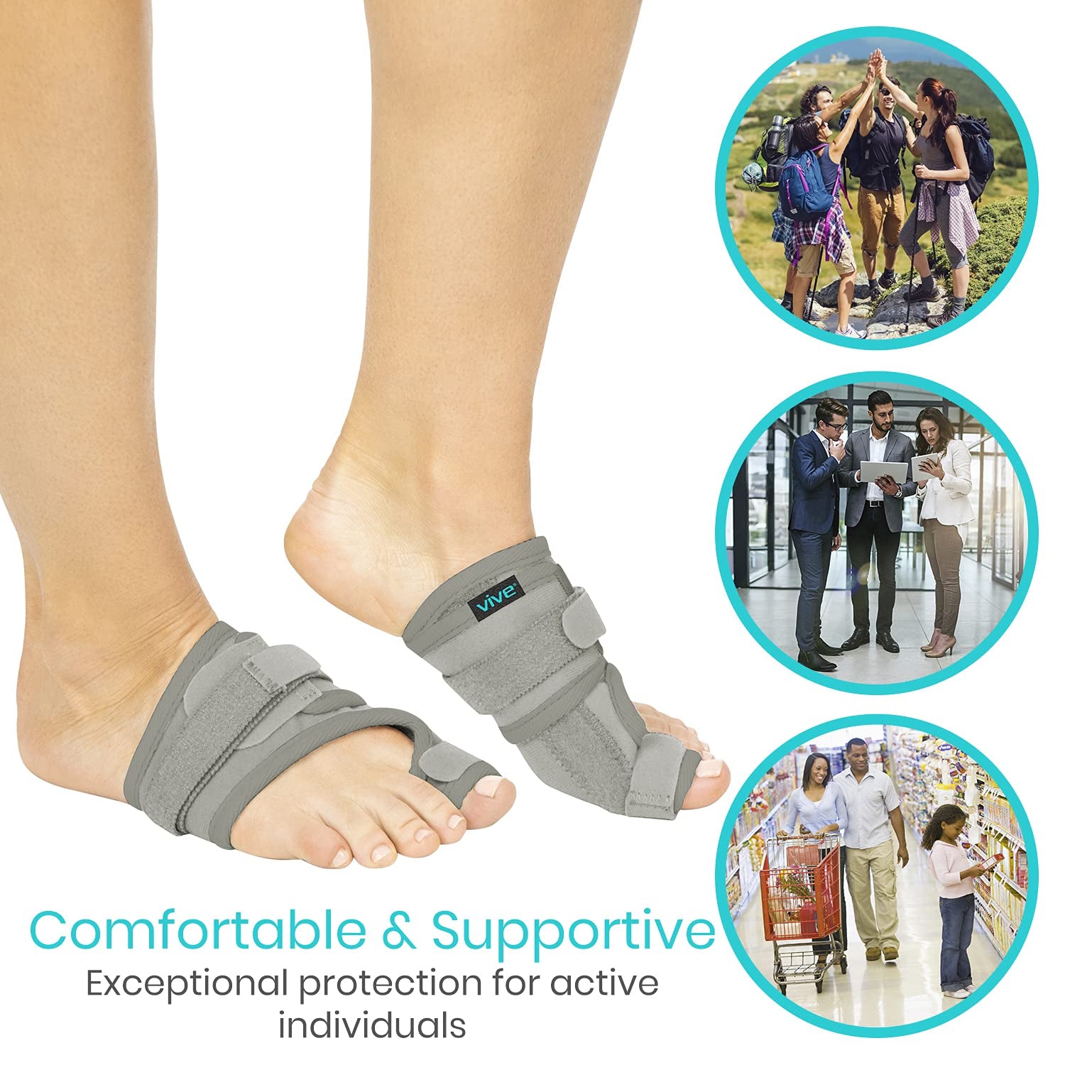 Bunion Brace Big Toe Corrector Straightener with Splinthallux Valgus Pad Joint Pain Relief, Alignt Treattorthopedic Sleeve Foot Wrap Support