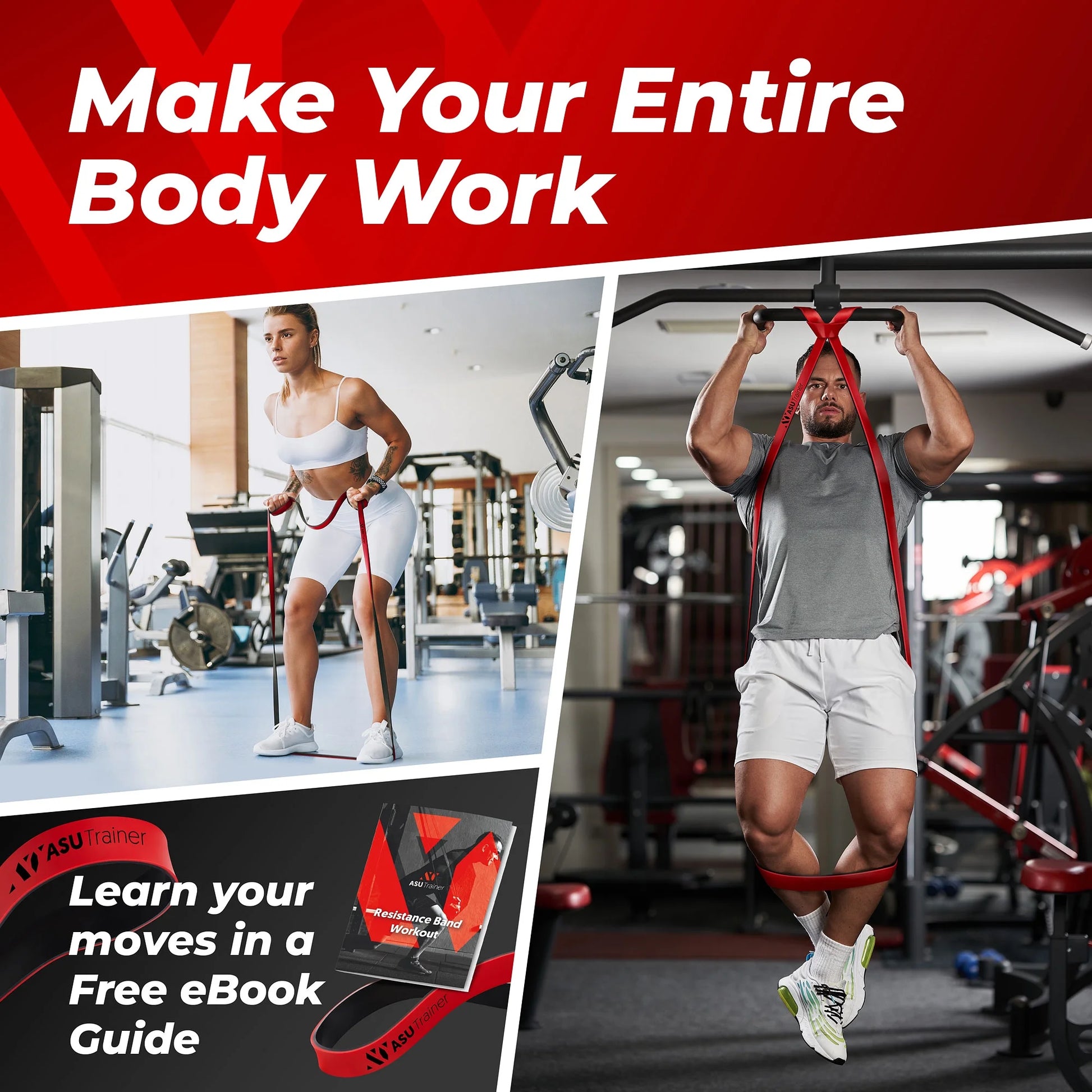 Resistance Bands Pull up Assist Workout Bands Stretch Bands for Exercise Set of 4